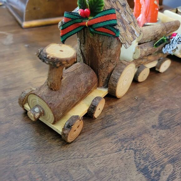 Vintage House of Lloyd Natural Bark Candle Train READ DESCRIPTION - Picture 6 of 9